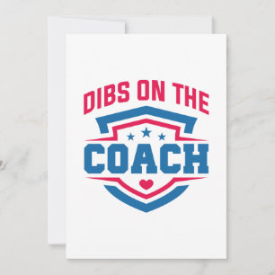 Dibs auf dem Trainer Dankeskarte