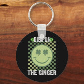 Dibs auf den Ginger St Patricks Day Lustiger Irisc Schlüsselanhänger (Vorderseite)