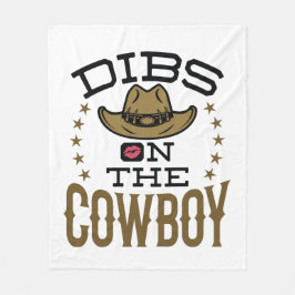 Dibs auf der Cowboy Niedliche Ehefrau Girlfriend V Fleecedecke