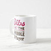 Dibs auf der Fiddle Player Fiddler Ehefrau Girlfri Kaffeetasse (Vorderseite Links)