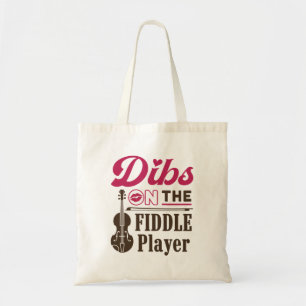 Dibs auf der Fiddle Player Fiddler Ehefrau Girlfri Tragetasche