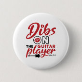 Dibs auf der Gitarre Button (Vorderseite)