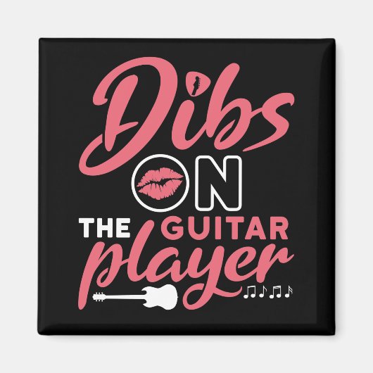 Dibs auf der Gitarre Magnet (Vorne)