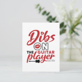 Dibs auf der Gitarre Postkarte (Stehend Vorderseite)