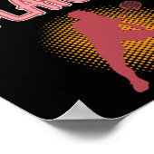 Dibs on Badminton Player Shuttle Coach Graphic Poster (Ecke)