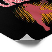 Dibs on Badminton Player Shuttle Coach Graphic Poster (Ecke)