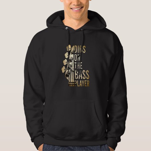 Dibs on Bass Player Gitarre Musiker Gitarrist Hoodie (Vorderseite)