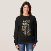 Dibs on Bass Player Gitarre Musiker Gitarrist Sweatshirt (Vorne ganz)