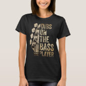 Dibs on Bass Player Gitarrenmusiker T-Shirt (Vorderseite)