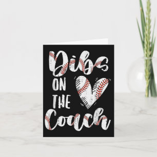 Dibs on Coach Baseball Ehefrau Funny Sports Coach Karte