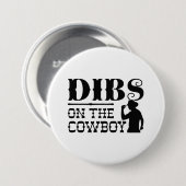 Dibs on Cowboy Button (Vorne & Hinten)