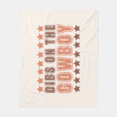 Dibs on Cowboy Fleecedecke (Vorderseite)