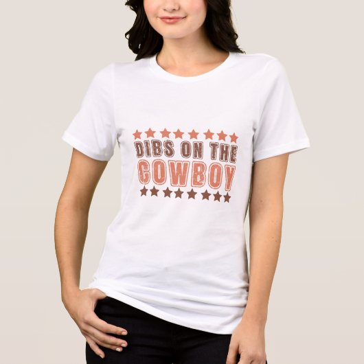 Dibs on Cowboy Tri-Blend Shirt (Vorderseite)