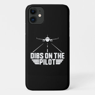 Dibs on Pilot Aviation Aircraft Flugzeug Girlfrien Case-Mate iPhone Hülle