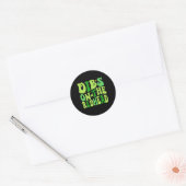 Dibs on Redhead Funny Irish St Patricks Day Sh Runder Aufkleber (Umschlag)