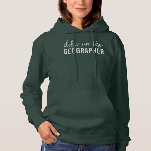 Dibs on the Bauer Funny Geographer's Ehefrau Gesch Hoodie (Vorderseite)