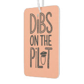 Dibs on the Pilot, Aviation, Minimalistisch, Funny Autolufterfrischer (Links)