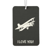 Dibs on the Pilot, Aviation, Minimalistisch, Funny Autolufterfrischer (Rückseite)