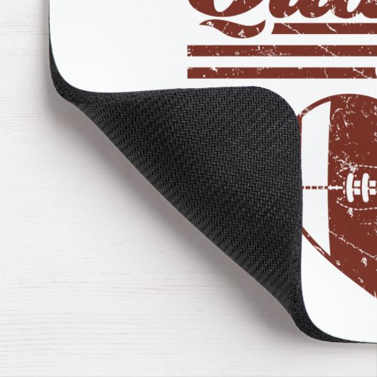 Dibs On The Quarterback Football Girlfriend Mousepad (Ecke)
