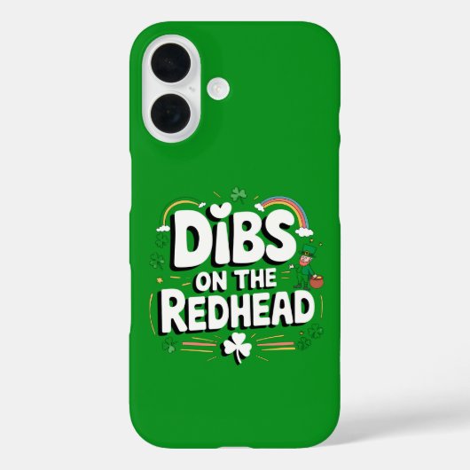 Dibs on the Redhead Funny St Patrick's Day Case-Mate iPhone Hülle (Rückseite)