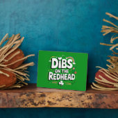 Dibs on the Redhead Funny St Patrick's Day Fotoplatte (Seite)