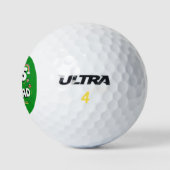 Dibs on the Redhead Funny St Patrick's Day Golfball (Logo)