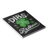 Dibs on the Redhead Funny St Patrick's Day Notizblock (angewinkelt)