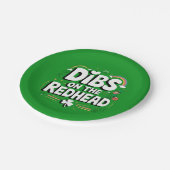Dibs on the Redhead Funny St Patrick's Day Pappteller (Schrägansicht)