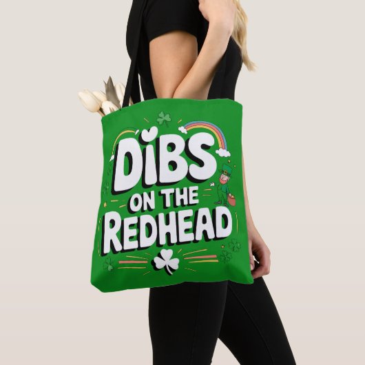 Dibs on the Redhead Funny St Patrick's Day Tasche (Von Nahem)