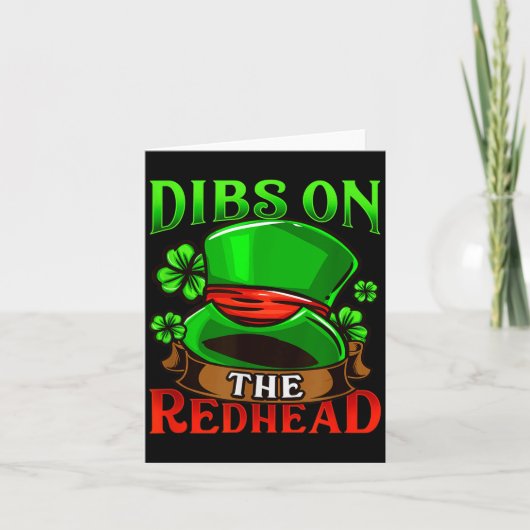 Dibs On The Redhead I Irish Shenanigans Karte (Vorderseite)
