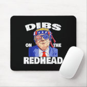 Dibs On The Redhead Shirt Funny St Patricks Day Pr Mousepad (Mit Mouse)