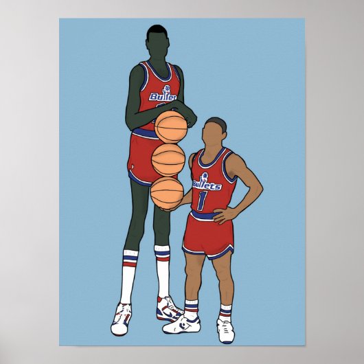 Dibujo de Bol y Bogues, NBA Poster (Vorne)