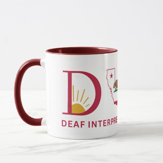 DIC5-Maroon 15 oz Tasse (Links)