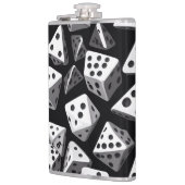 Dice Delight: Eine geometrische Kaskade Flachmann (Links)