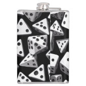 Dice Delight: Eine geometrische Kaskade Flachmann (Rückseite)