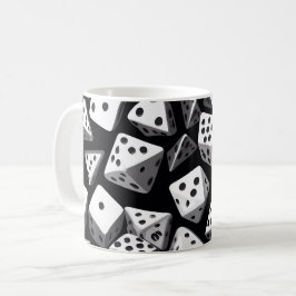 Dice Delight: Eine geometrische Kaskade Kaffeetasse