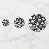 Dice Delight: Eine geometrische Kaskade Konfetti (Rückseiten)