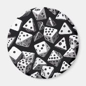 Dice Delight: Eine geometrische Kaskade Magnet (Vorne)