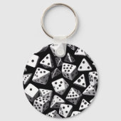 Dice Delight: Eine geometrische Kaskade Schlüsselanhänger (Rückseite)