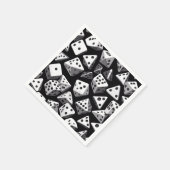 Dice Delight: Eine geometrische Kaskade Serviette (Ecke)