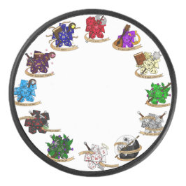 Dice-Designs für Dungeons und Dragons Eishockey Puck