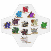 Dice-Designs für Dungeons und Dragons Fußball (Flach)