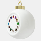 Dice-Designs für Dungeons und Dragons Keramik Kugel-Ornament (Rechts)