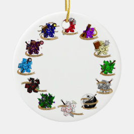 Dice-Designs für Dungeons und Dragons Keramik Ornament