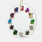 Dice-Designs für Dungeons und Dragons Keramik Ornament (Links)