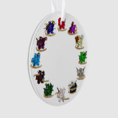 Dice-Designs für Dungeons und Dragons Ornament (Vorderseite)
