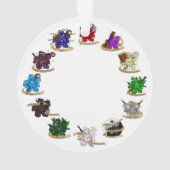 Dice-Designs für Dungeons und Dragons Ornament (Rückseite)