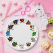 Dice-Designs für Dungeons und Dragons Pappteller (Party)