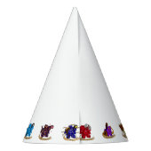 Dice-Designs für Dungeons und Dragons Partyhütchen (Rückseite)