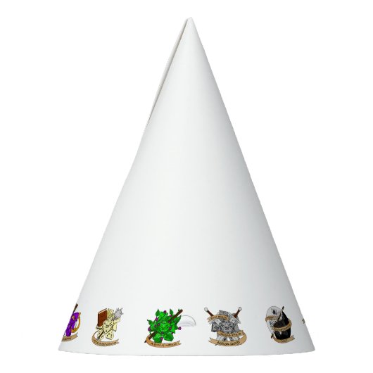 Dice-Designs für Dungeons und Dragons Partyhütchen (Links)